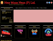 Tablet Screenshot of newmoonneon.com